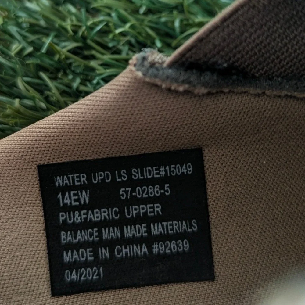 KingSize Water UPD LS Slide Mens 14EW Light Brown Mesh Backless Slip On Sneaker
